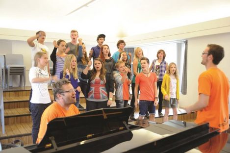 Koro çalışması İngiltere Müzik Kampı -Koro çalışması