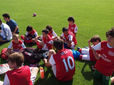 Arsenal Futbol Kampı - Devre arası dinlenme